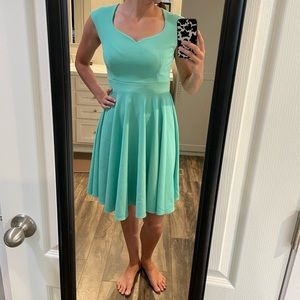 Mint green dress